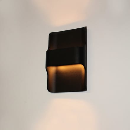 Artdelight - Wandlamp Dallas - Zwart - 2x LED 8W 2700K - IP54 - Dimbaar