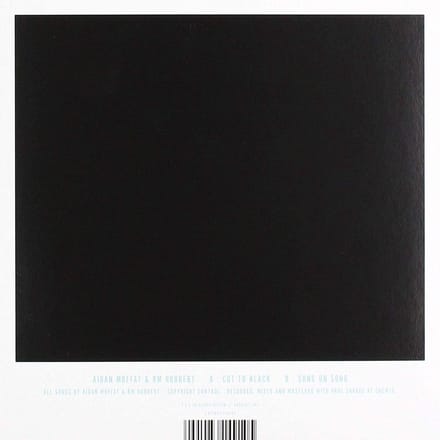 Aidan Moffat & RM Hubbert - Cut To Black (7" Single)