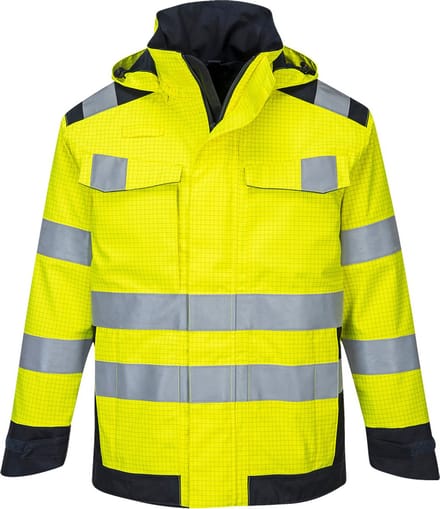 MV70 - Modaflame Rain multinormen Arc jack Geel/marine maat M