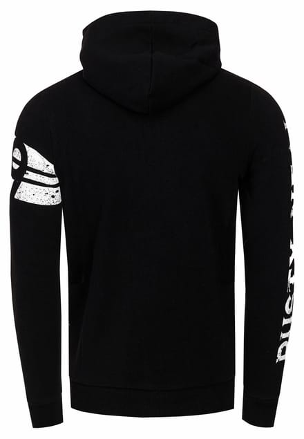 Sweatvest met prints aan de voorkant