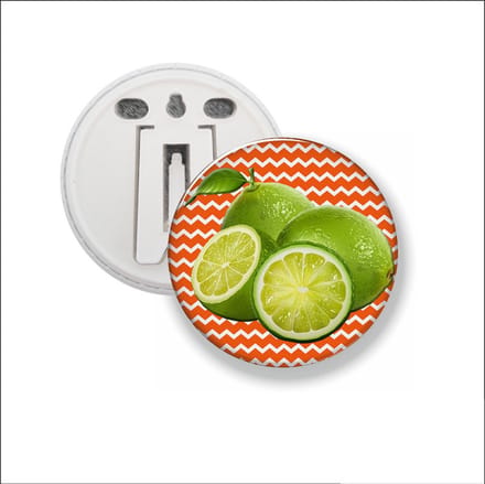 Button Met Clip - Fruit