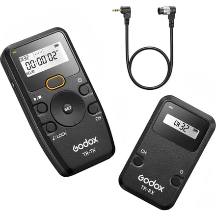 Godox TR-serie 2.4G draadloze timer afstandsbediening camera sluiter afstandsbediening(Tramzender en ontvanger) 6 TR-N1 Shutter Cable gray