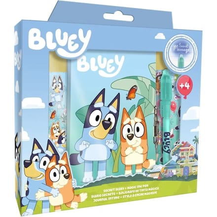 Bluey Geheim dagboek met magische Pen en Stickers