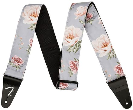 Fender Floral Strap Gray 2 - Gitaarband - grijs