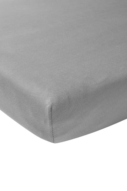 Meyco Baby Uni hoeslaken wieg - grey - 40x80/90cm
