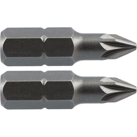 Labor schroefbit PZ2x25mm (2 Stuks)