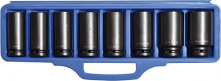 SW-Stahl krachtdoppen, zeskant, chroom vanadium, 07910L