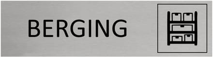 CombiCraft aluminium deurbordje Berging - 165 x 45 mm met tape