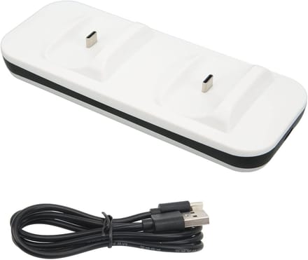 Dubbele Oplaadstandaard voor PS5 Controller - Gamepad Houder met Oplaadfunctie en Accessoires