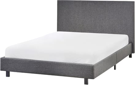 ALBI - Tweepersoonsbed - Grijs- 120 x 200 cm - Polyester