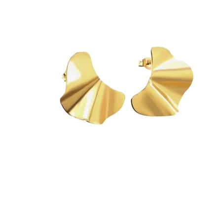 Oorstekers - goud kleurig - statement - minimalistisch - ear party - stainless steel