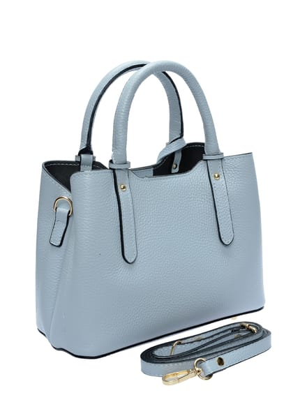 Anna Luchini Turquoise Rundleer Tas