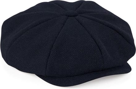 Beechfield Bakkerspet - donkerblauw - flatcap voor volwassenen - Modieuze pet S/M