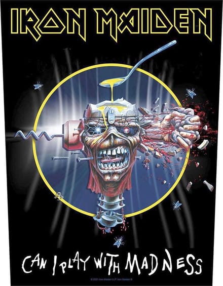 Iron Maiden - Can I Play With Madness Rugpatch - Zwart