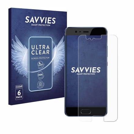 Savvies - Screenprotector voor Huawei P10 - Folie Beschermfolie transparant 6 Stuks