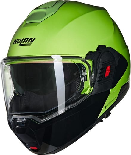 Nolan N120-1 Mivedi 329 Impuls Groen Zwart Glossy Systeemhelm - Maat M - Helm