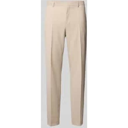 regular fit pantalon met scheerwol model 'LEON'