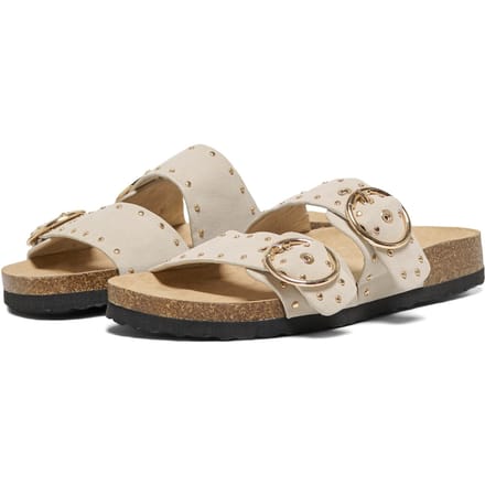 ONLY MAXI 15 Polyurethaan Dames Crème Sandalen
