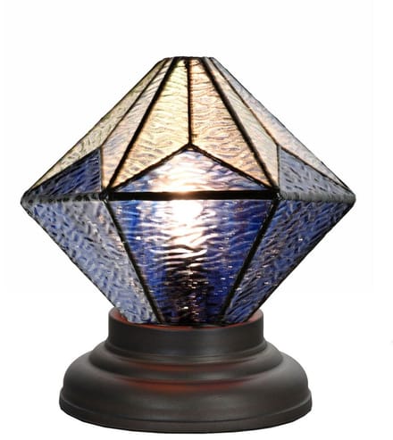 Tiffany Lage Tafellamp Akira Blue - Art Deco Trade