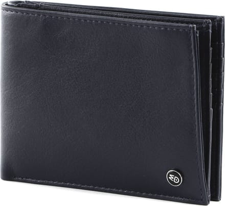 MANDARINA DUCK Leren Portemonnee Downtown Wallet Navy Donkerblauw