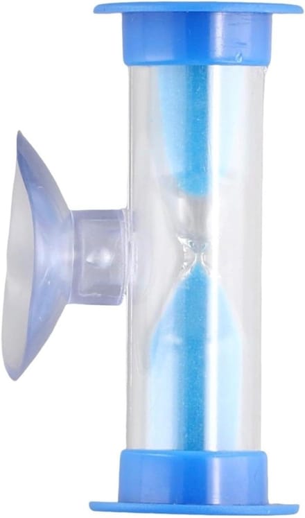 Douche Zandloper - Badkamer Timer - Water Besparen - Zuignap Bevestiging - 6 x 2.5 cm - Blauw