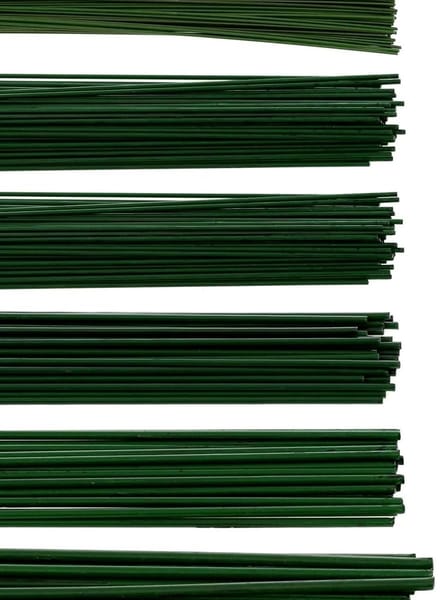 Groene Instekendraad Bloemendraad Binddraad Knutseldraad 0,4 mm x 30 cm (60 stuks)