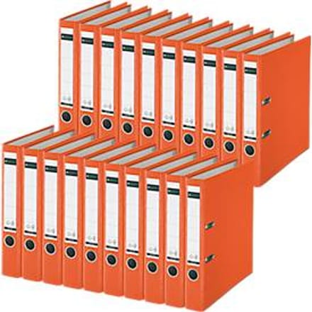 LEITZ® Map 1015, DIN A4, rugbreedte 52 mm, 20 stuks, oranje