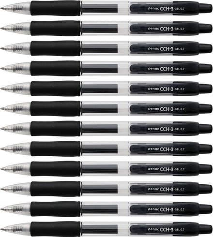 Penac Gelpen - CCH-3 - 0.7mm - Zwart - 12 Stuks
