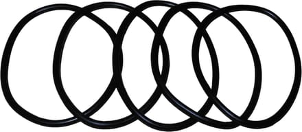Elastiek rubber zwart