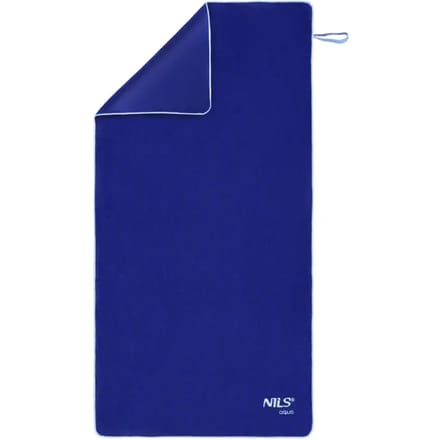 NILS Aqua Microvezel Badstof Handdoek - Donkerblauw - 160 x 80 cm