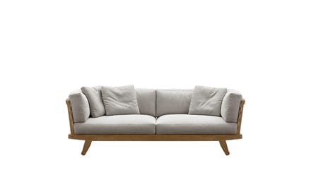 B&B Italia Gio 3-zitsbank buiten - natural teakwood