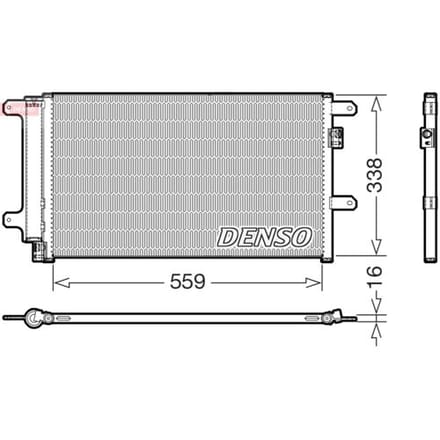 Condensator, airconditioning DENSO DCN12007