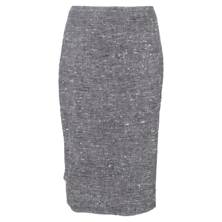 Max Mara tweed midi-kokerrok in grijze wol