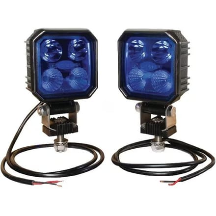 Blauwe LED Werklamp voor Spuitmachine 2 Stuks