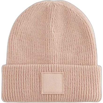 Kids Deep Cuffed Tonal Patch Beanie - Peach - 3-8 YRS