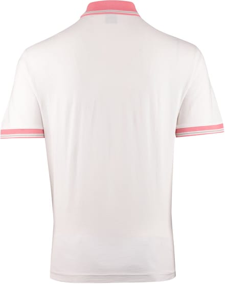 BOSS Orange Pe Blocks poloshirt korte mouw wit