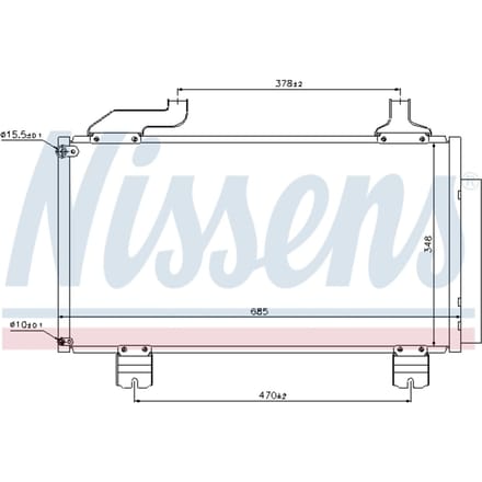 Condensator, airconditioning NISSENS 940114