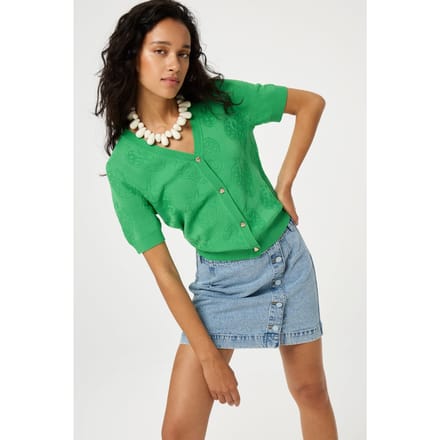 Fabienne Chapot Maddy Cardigan Green Apple Maat: M | Cardigans Outlet | Dames | Groen
