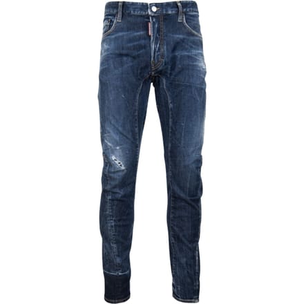 Dsquared2 Nette Biker Jeans Licht Gebruikte Stijl Blauwe Jeans