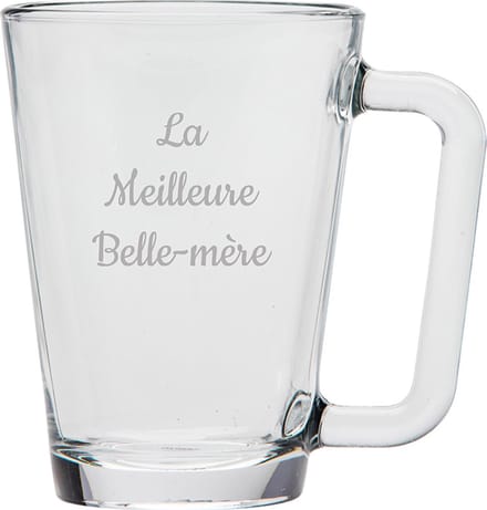 Theeglas gegraveerd - 26cl - La Meilleure Belle-mère