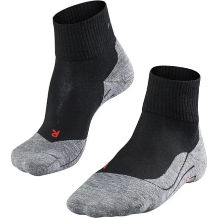 FALKE TK5 Short anti-blaar dun wol functioneel materiaal wandelsokken heren zwart - maat 46-48