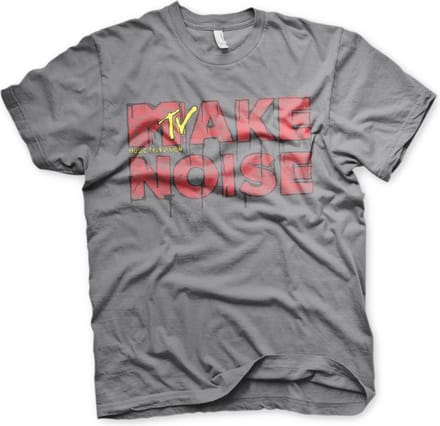 MTV Heren Tshirt -S- Make Noise Grijs