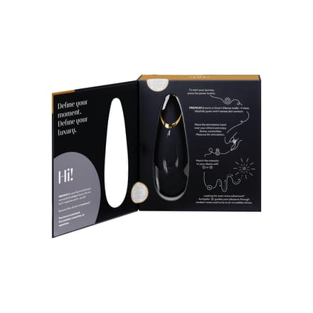 Womanizer - Premium 2 Luchtdruk vibrator - Zwart - 9 standen - Waterproof - Oplaadbaar