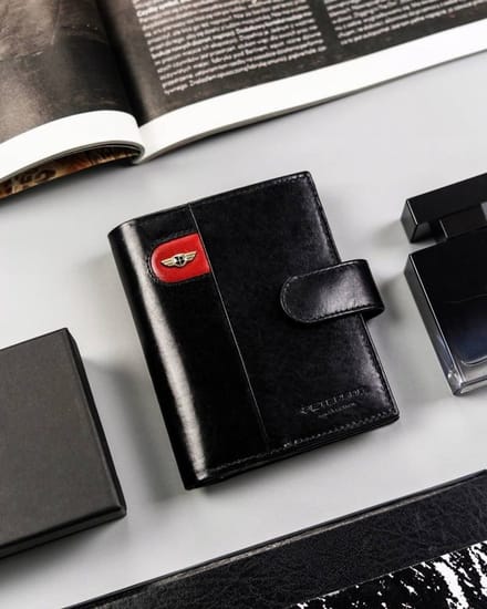 Peterson - Heren Portemonnee - Groot - Klittenbandsluiting - RFID Bescherming
