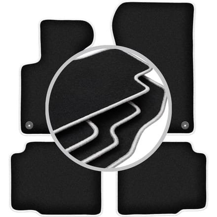 CARLUX-SILVER automatten voor: BMW 3 E36 compact, coupé, sedan, stationwagen, touring (1991-2000)