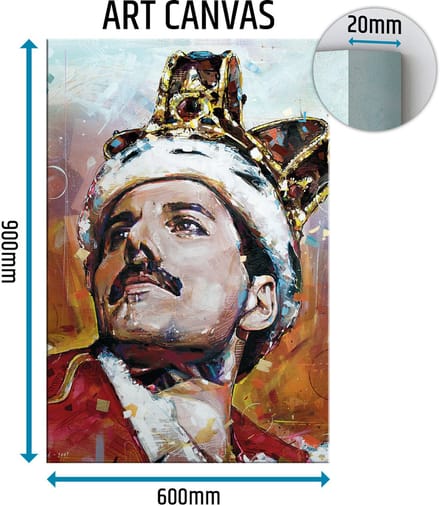 Freddie Mercury 01 canvas 60x90 cm