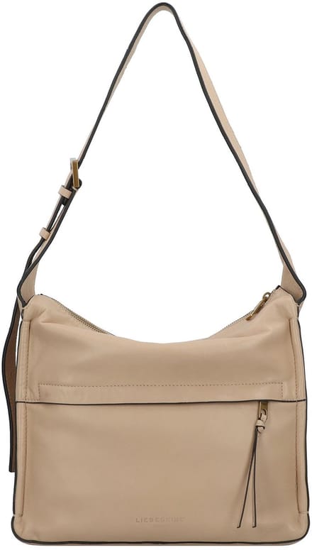 LIEBESKIND BERLIN Leren Schoudertas Sky Sheep Natural Hobo Bag Sandcastle Beige