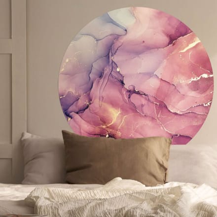 Behangcirkel 150cm Acrylic pink purple - Wallz