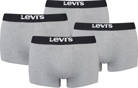 BOXERS 4-pack Levi's Solid Basic herenboxershorts, gemaakt van biologisch katoen