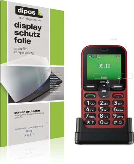 dipos – 4x Matte Beschermfolie geschikt voor Doro Leva E10 | Krasbestendige & antireflecterende Screenprotector Ultra-Thin